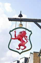 Red Lion pub sign